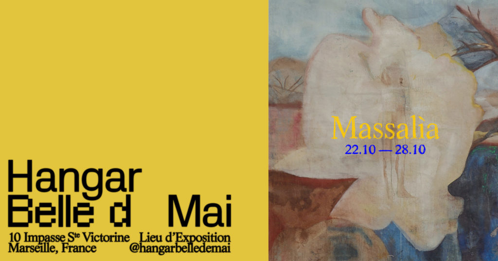 Affiche de l'exposition Massalìa au Hangar de la Belle de Mai