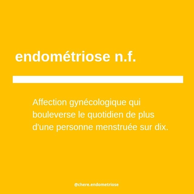 Image de sensibilisation pour l'endométriose - © @chere.endometriose