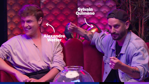 Sylvain Quimêne et Alexandre Wetter pendant le Condom Show