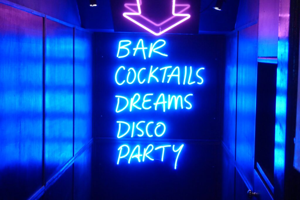 Neon sign by Nick Fewings