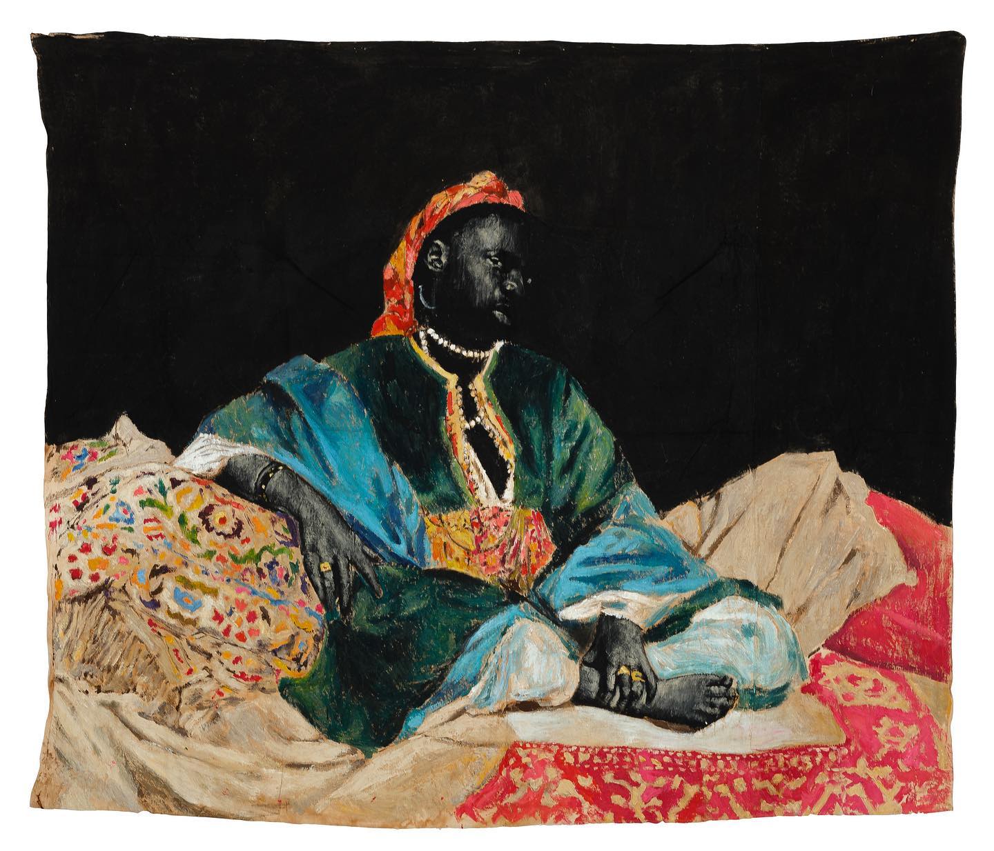 Représentation orientaliste d'un homme noir par l'artiste Romeo-Mivekannin3